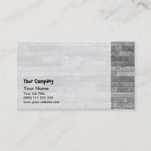 Basalt brick wall business card