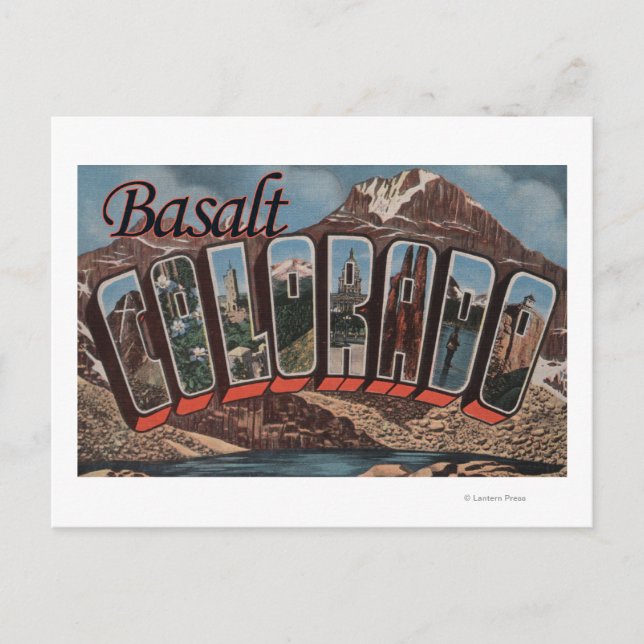 Basalt, Colorado - Large Letter Scenes Postcard (Front)