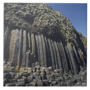 Basalt Columns by Fingal's Cave, Staffa, off Ceramic Tile