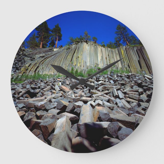 Basalt Formations of Devils Postpile Large Clock (Front)
