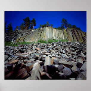 Basalt Formations of Devils Postpile Poster