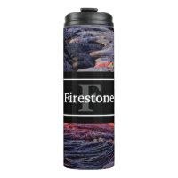 Basalt Lava Flow with Your Name and Monogram