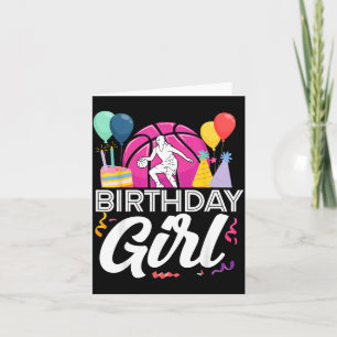 Basball Bball Birthday Girl Female Birthday Girl Card