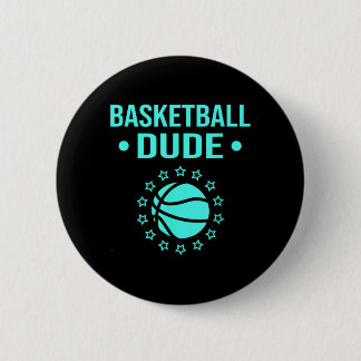Basball Dude Shirt And Basball Shirts For Boys Men 6 Cm Round Badge