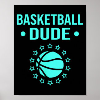 Basball Dude Shirt And Basball Shirts For Boys Men Poster