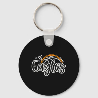 Basball Eagles School Sports Fan Team Spirit Key Ring