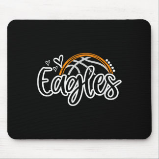 Basball Eagles School Sports Fan Team Spirit Mouse Pad