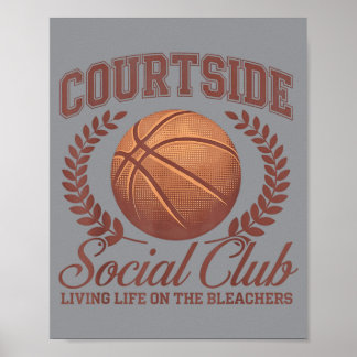 Basball Mum Matching Courtside Sogovernment Poster