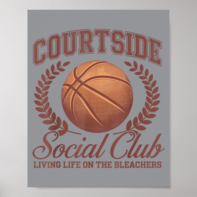 Basball Mum Matching Courtside Sogovernment Poster (Front)