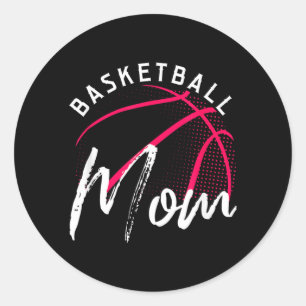 Basball Mum Mothers Day Classic Round Sticker