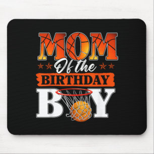 Basball Mum Of The Birthday Boy Family Matching 3 Mouse Pad