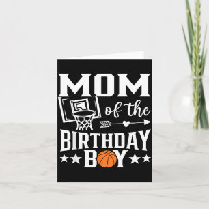 Basball Mum Of The Birthday Boy Family Matching 4 Card