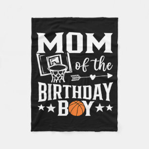 Basball Mum Of The Birthday Boy Family Matching 4 Fleece Blanket