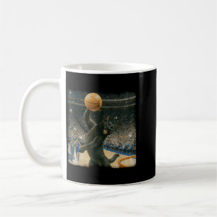 Basball Player Game Day Meme Black Cat Playing Coffee Mug
