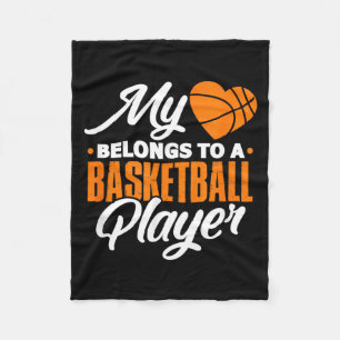 Basball Player Wife Girlfriend Sports Lover Fleece Blanket