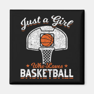 Basball Player Women Just A Girl Who Loves Basball Magnet