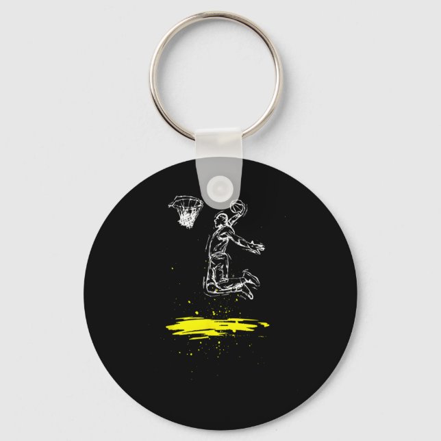 Basball Slam Dunk Key Ring (Front)