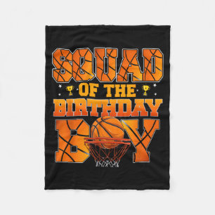 Basball Squad Of The Birthday Boy Family Matching Fleece Blanket