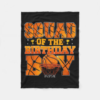 Basball Squad Of The Birthday Boy Family Matching Fleece Blanket