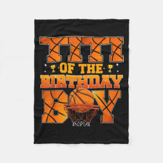 Basball Titi Of The Birthday Boy Family Matching Fleece Blanket