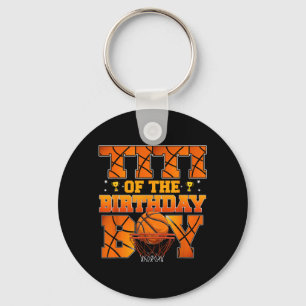 Basball Titi Of The Birthday Boy Family Matching Key Ring
