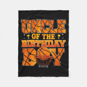 Basball Uncle Of The Birthday Boy Family Matching Fleece Blanket