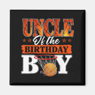 Basball Uncle Of The Birthday Boy Family Matching Magnet