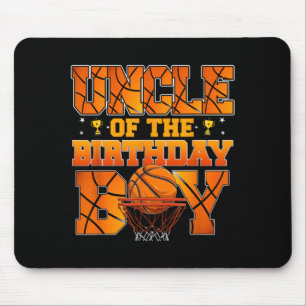 Basball Uncle Of The Birthday Boy Family Matching Mouse Pad