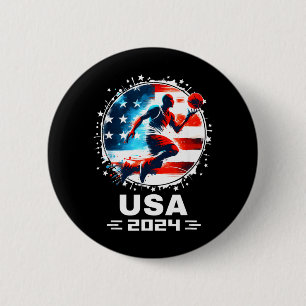 Basball Usa Flying Bisonrel 2024 Basball Usa Team 6 Cm Round Badge