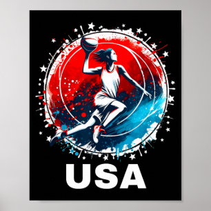 Basball Usa Go Usa Team Poster