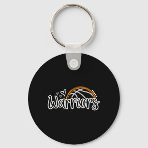 Basball Warriors School Sports Fan Team Spirit Key Ring