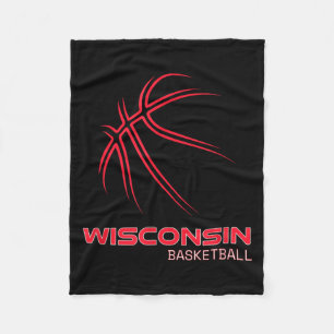Basball Wi Love The Badger State Souvenir Fleece Blanket