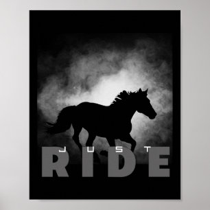 Basbo Just Ride Horseback Riding Apparel - Horse  Poster