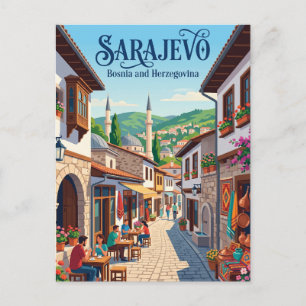 Baščaršija Alley Bosnia and Herzegovina Postcard