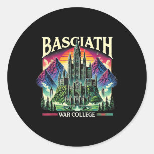 Basciath War College Epic Castle Legendary Battles Classic Round Sticker