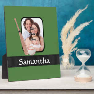 Base ball and bat plaque