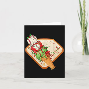 Base Ball Drip Funny Christmas Sport Baseball Matc Card