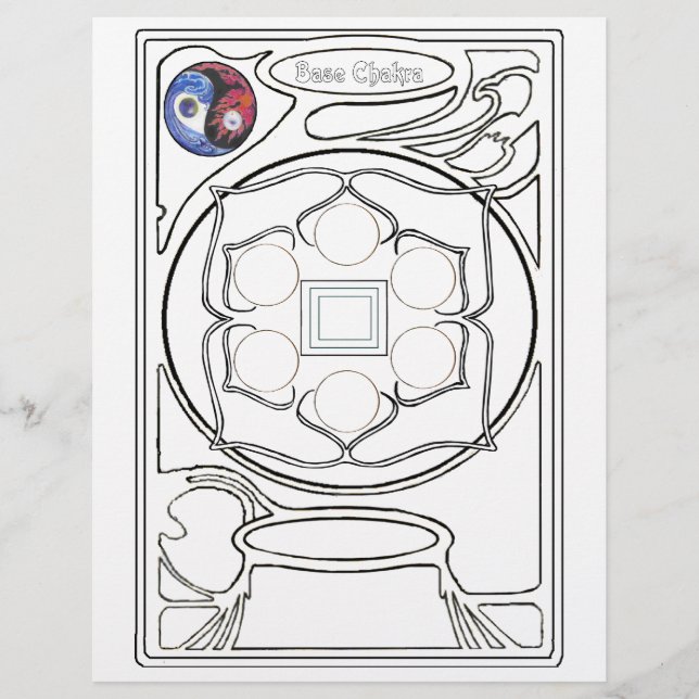 Base Chakra drawing (Front)