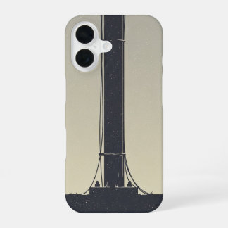 Base de Poteau Téléphonique Vintage iPhone 16 Case