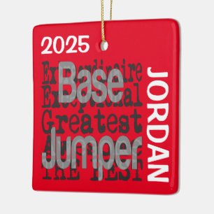 Base Jumper Extraordinaire CUSTOM Ceramic Ornament