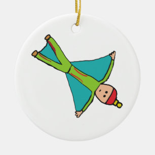 BASE Jumping Ceramic Ornament