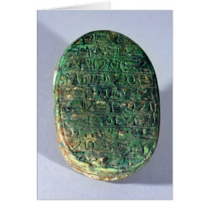 Base of a marriage scarab of Amenhotep III