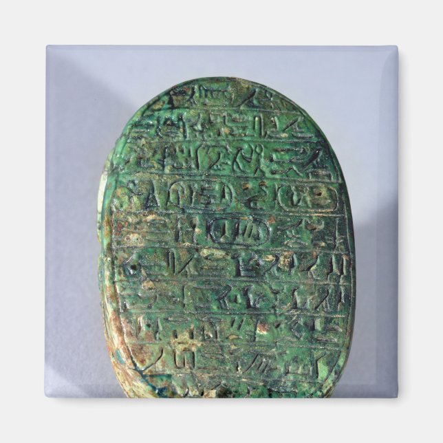 Base of a marriage scarab of Amenhotep III Magnet (Front)