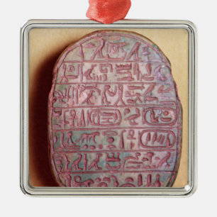 Base of a marriage scarab of Amenhotep III Metal Tree Decoration