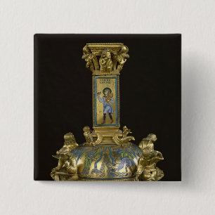 Base of the Cross of St. Bertin 15 Cm Square Badge