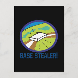 Base Stealer Postcard