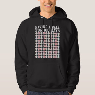 Baseball 100 Days Of School Player Teacher Boy Gif Hoodie