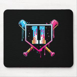 Baseball 11 Year Old Ice Cream Drip 11th Birthday  Mouse Pad