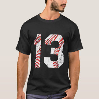Baseball 13 Jersey Number T-Shirt