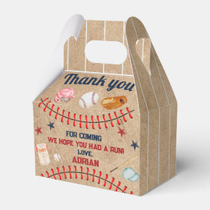 Baseball 1st Birthday Favour Box